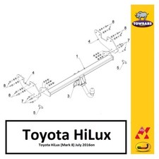 Detachable towbar toyota for sale  WARRINGTON