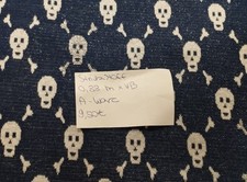 Strickstoff skulls totenköpfe gebraucht kaufen  Leipzig