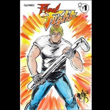 Final Fight #1 (2024) Udon Capcom capa esboço quadrinhos original DCastr Cody Art comprar usado  Enviando para Brazil