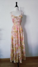Vestido Anthropologie Midi Nuevo Talla Pequeña XS Floral Coqueta Romántico Jardín Lazo segunda mano  Embacar hacia Mexico