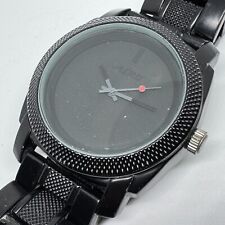 Relógio de quartzo Aero masculino todo preto Japão Movt 45mm pulseira de aço analógico nova bateria comprar usado  Enviando para Brazil