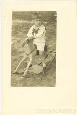 Cavalo de balanço 1920 menino montando madeira cavalo hobbie, usado comprar usado  Enviando para Brazil
