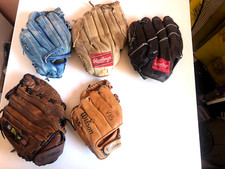 Usado, LOTE DE LUVAS DE BEISEBOL X5 RAWLINGS RBG36 WILSON STAFF A2014 DYNA ZETT RHT comprar usado  Enviando para Brazil