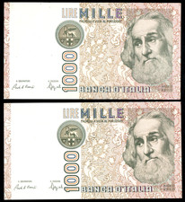 Banconote 1000 lire usato  Spinetoli