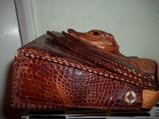 Vintage alligator croc for sale  BRIXHAM