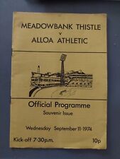 Meadowbank thistle alloa for sale  DUDLEY