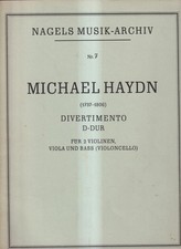 Noten: Haydn - Divertimento D-Dur für 2 Violinen, Viola und Bass, 1928, Nagel, usado comprar usado  Enviando para Brazil