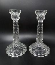 Glass candlesticks fostoria for sale  HARWICH