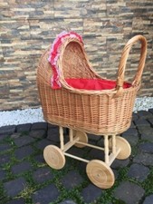 Carrinho de bebê carrinho de bebê de vime forrado de bolinhas vermelhas comprar usado  Enviando para Brazil