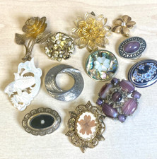 Vintage brooches filigree for sale  WOKING