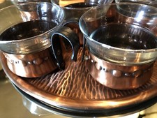 Kupfertasse teegläser heißge gebraucht kaufen  Wendelstein