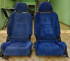 Conjunto de assentos dianteiros em camurça azul fabricante de equipamento original S15 Nissan Silvia Spec B par 200sx comprar usado  Enviando para Brazil
