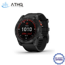 Smartwatch Garmin Fenix 7X edição solar GPS ardósia cinza pulseira preta 010-02541-01, usado comprar usado  Enviando para Brazil