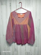 Blusa Feminina World Market Rosa Amarela Roxa Grande Extra Grande Boho comprar usado  Enviando para Brazil