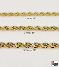 Masculino Feminino Folheado A Ouro 14K Colar de Corrente Corda Bling Para Micro Mini Pingente comprar usado  Enviando para Brazil