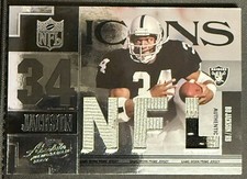 2007 Playoff Absolute Memorabilia NFL Icons /25 Bo Jackson #NFL-2 Jogo Usado!! comprar usado  Enviando para Brazil