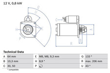 Bosch starter anlasser gebraucht kaufen  Bautzen-Umland II