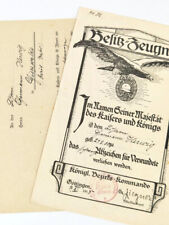 Weltkrieg verleihungsurkunde z gebraucht kaufen  Speyer