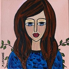 Tableau portrait acrylique d'occasion  Marseille IX