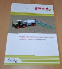 Folheto agrícola Kotte Garant tanque de vácuo reboque trator Prospekt comprar usado  Enviando para Brazil