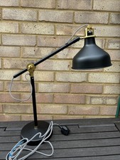 Ikea RANARP czarno-złota regulowana dźwignia ramię biurko lampa światło na sprzedaż  Wysyłka do Poland