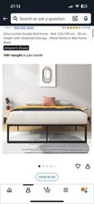 Zinus double bed for sale  PURLEY