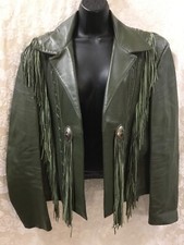 Vintage green leather for sale  Lindstrom