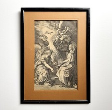 Antique engraving annunciation for sale  Austin