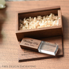 USB personalizado, flash USB de madeira com caixa, USB gravado, presente perfeito, stick, usado comprar usado  Enviando para Brazil
