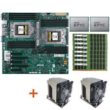 Supermicro H11DSi-NT + 2x CPU AMD EPYC 7601 +8x 32GB 2666MHz RAM + 2x resfriador de CPU comprar usado  Enviando para Brazil