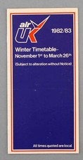 Air airline timetable for sale  BRIGHTON