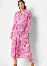 Vestido midi estampado rosa paisley Freemans tamanho PLUS Reino Unido 18 (FS55-9) comprar usado  Enviando para Brazil