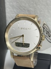 Relógio feminino Rip Curl CIRCA TIDE DIGITAL 42mm SS mostrador branco COURO SURF A1149G, usado comprar usado  Enviando para Brazil