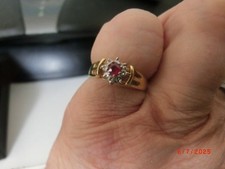 Rubin ring diamanten gebraucht kaufen  Wallenfels