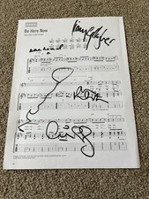 Oasis signed song for sale  ROMSEY