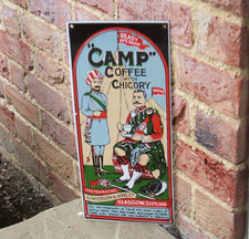 Enamel sign camp for sale  ANDOVER