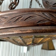 Lustre bois art d'occasion  Saint-Amand-Montrond
