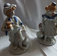 Statuettes couple paysans d'occasion  Moussan