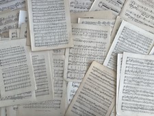 Vintage ephemera music for sale  UK