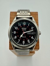 SEIKO Solar Railroad Approved A840 relógio militar 37mm mostrador preto usado autêntico comprar usado  Enviando para Brazil