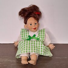 Way Out Toys Doll Brown Hair Blue Eyes Freckles Tongue Out Green Plaid Dress Toy, usado comprar usado  Enviando para Brazil