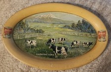 ANTIGA PLACA DE BANDEJA DE PONTA DE LITHO LATA DE LEITE CONDENSADO CRAVO FAZENDA DE VACAS LEITEIRAS HOLSTEIN comprar usado  Enviando para Brazil