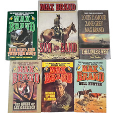 6 MAX BRAND Western softcover book lot Sun and Sand Bull Hunter and others segunda mano  Embacar hacia Mexico