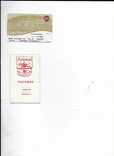 Arsenal fixtures card for sale Arsenal fixtures card for sale  LONDON
