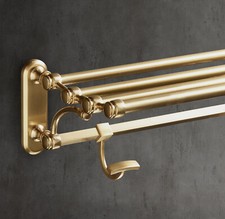 Hardware de restauração Lugarno rack de trem latão envelhecido caixa aberta US$ 525 comprar usado  Enviando para Brazil