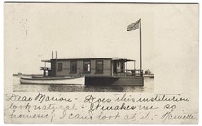 West Newbury, MA RPPC 1906 Casa-barco voando 13 estrelas bandeira dos EUA âncora suja comprar usado West Newbury, MA RPPC 1906 Casa-barco voando 13 estrelas bandeira dos EUA âncora suja comprar usado  Enviando para Brazil