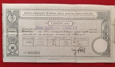 Certificato banco nazionale usato  Calenzano