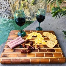 Artisanal teak charcuterie for sale  Hackettstown