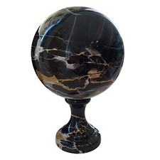 Bola En Mármol Negro Portoro Poggiasfera Alto Escultura Arte Home Diseño D 12cm comprar usado  Enviando para Brazil