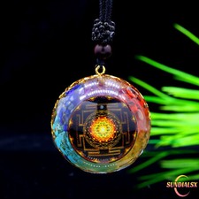 Collar Colgante Orgonita Cristal Natural 7 Chakras Energía Curativa Talismán Regalo segunda mano  Embacar hacia Mexico